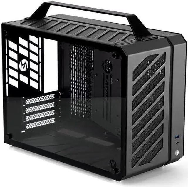 Main image of Mechanical Master C+Max Desktop Compact with Handle - MATX case,Specially Designed for Longer GPUs, Supporting 240 AIO and ATX14cm/SFX PSU, Multi-Function Bracket (HDD/Fan) (Elegant Black)