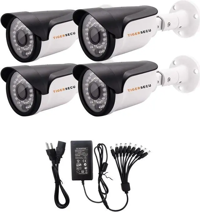 Main image of TIGERSECU Super HD 1080P 4-in-1 Security 4-Camera Bundle