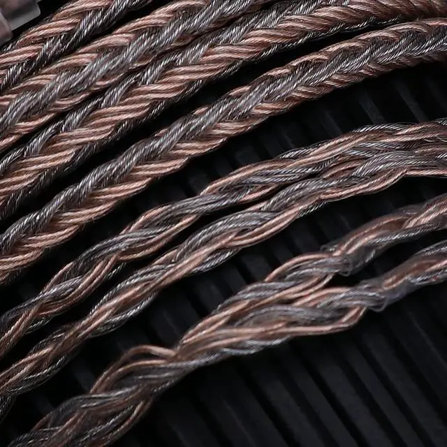 Alt view image 5 of 5 - Linsoul Tripowin Jelly Upgraded 16 Core 21 Wires Per Core HiFi Earphone Cable Silver-Plated OCC+Alloy Copper Graphene+OCC Mixed Braided Cable for Audiophile Musician (MMCX-3.5mm, Jelly)