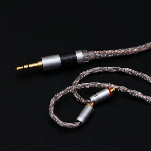 Alt view image 3 of 5 - Linsoul Tripowin Jelly Upgraded 16 Core 21 Wires Per Core HiFi Earphone Cable Silver-Plated OCC+Alloy Copper Graphene+OCC Mixed Braided Cable for Audiophile Musician (MMCX-3.5mm, Jelly)