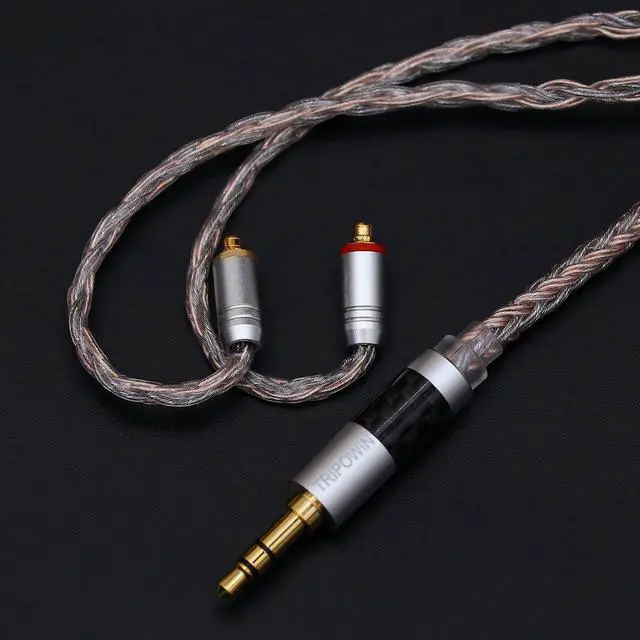 Alt view image 2 of 5 - Linsoul Tripowin Jelly Upgraded 16 Core 21 Wires Per Core HiFi Earphone Cable Silver-Plated OCC+Alloy Copper Graphene+OCC Mixed Braided Cable for Audiophile Musician (MMCX-3.5mm, Jelly)