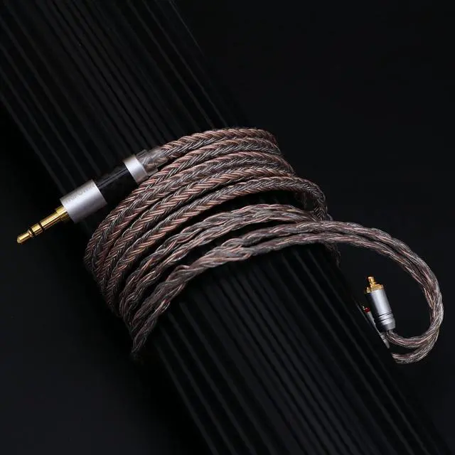 Alt view image 4 of 5 - Linsoul Tripowin Jelly Upgraded 16 Core 21 Wires Per Core HiFi Earphone Cable Silver-Plated OCC+Alloy Copper Graphene+OCC Mixed Braided Cable for Audiophile Musician (MMCX-3.5mm, Jelly)
