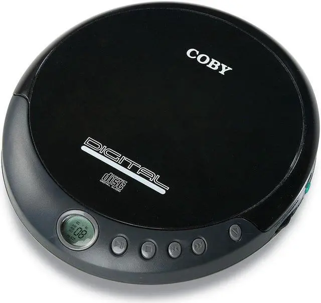 Main image of Coby CXCD109BLK Personal CD Player with Stereo Headphones, Black