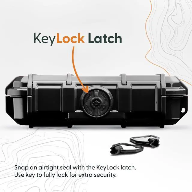 Alt view image 4 of 5 - Evergreen ToughBox Tech Organizer - For Camera, Cables, Hard Drives, Compatible with GoPro etc.(Medium, Rubber Boot, Orange)