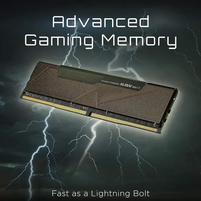 Alt view image 2 of 5 - KLEVV Bolt X DDR4 32GB (2x16GB) 3200MHz CL16 1.35V Gaming Desktop Ram Memory SK Hynix Chip XMP 2.0 Ready (KD4AGUA80-32A160U)