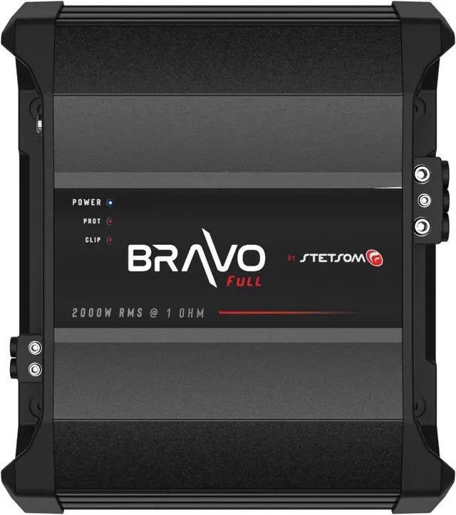 Alt view image 2 of 5 - Stetsom BRAVO FULL 2000 1 Ohm Mono Car Amplifier, 2000.1 2K Watts RMS, 1O Stable Car Audio, HD Sound Quality, Crossover & Bass Boost, Car Stereo Speaker Subwoofer MD, Smart Coolers