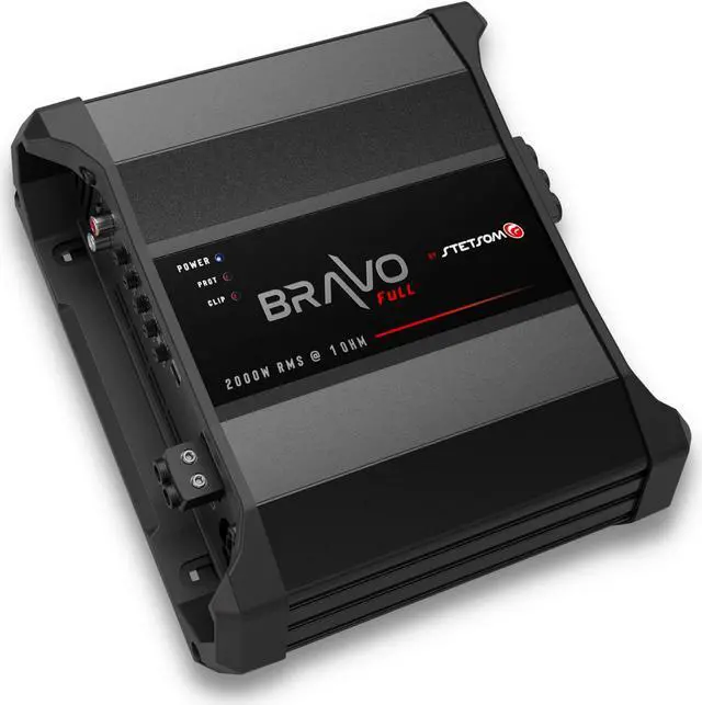Main image of Stetsom BRAVO FULL 2000 1 Ohm Mono Car Amplifier, 2000.1 2K Watts RMS, 1O Stable Car Audio, HD Sound Quality, Crossover & Bass Boost, Car Stereo Speaker Subwoofer MD, Smart Coolers