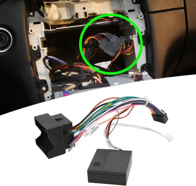 Alt view image 2 of 5 - Qiilu Radio Wiring Harness, 16pin Wire Harness Power Cable with Canbus Box for Android Navigation Replacement for E53 X5 E39 5 Series