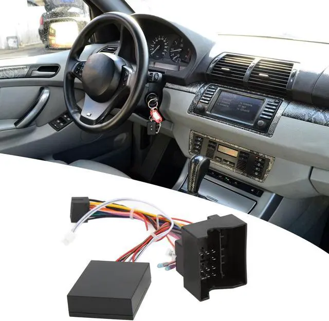 Alt view image 4 of 5 - Qiilu Radio Wiring Harness, 16pin Wire Harness Power Cable with Canbus Box for Android Navigation Replacement for E53 X5 E39 5 Series