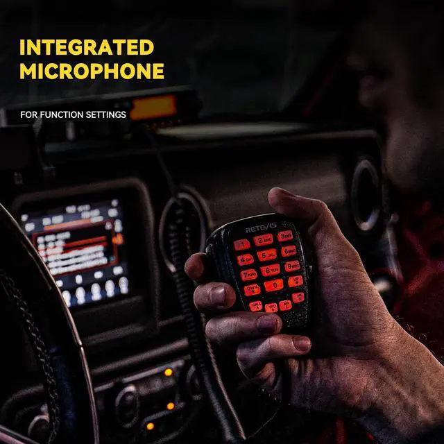 Alt view image 3 of 5 - Retevis RA87 GMRS Mobile Radio, 40W Mobile GMRS Repeater, GMRS Transceiver 8 Repeater Channels Base Station, Mobile GMRS Two Way Radio for Off-Road(Black 1Pack)