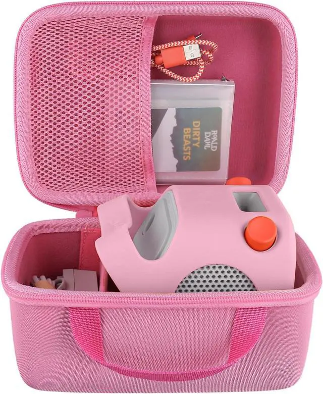 Main image of co2CREA Hard Case Compatible with Yoto Player 3rd Generation Kids Screen-Free Bluetooth Audio Speaker Plays Audiobook Cards Radio and Card Case Hold up to 36 Yoto Player Cards, Pink Case