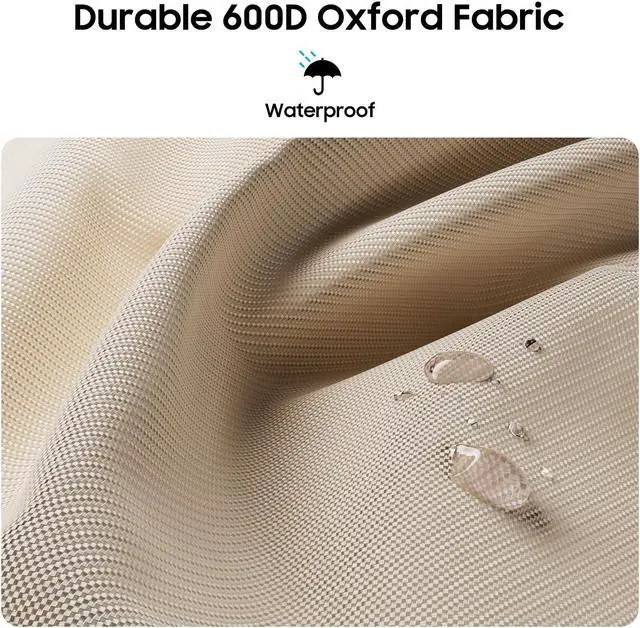 Alt view image 3 of 5 - SYLVOX Outdoor TV Cover, 600D TV Cover for 70 to 75 inches TV, Waterproof, Weatherproof and Dust-Proof TV Screen Cover with Remote Control Pocket, Perfect for outdoor TV protection, Khaki