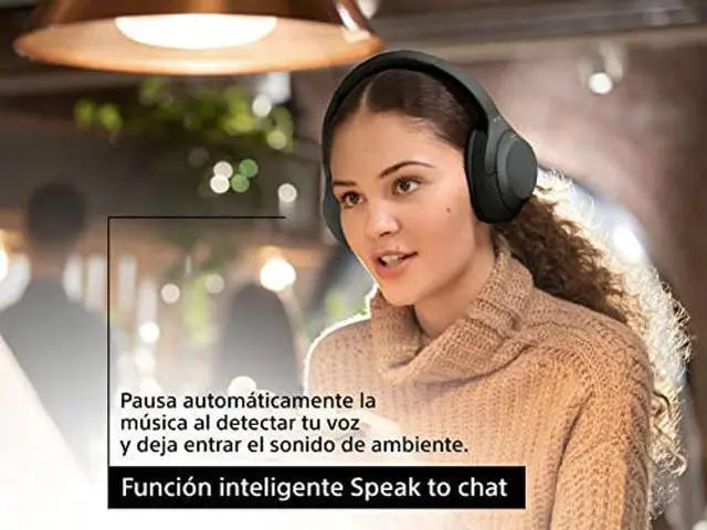 Alt view image 3 of 5 - Sony WH-1000XM4 Wireless Premium Noise Canceling Overhead Headphones - 30hr Battery Life, Over Ear Style with Mic for Phone-Call and Alexa Voice Control for Google Assistant - Black