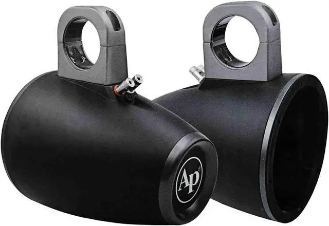 Main image of Audiopipe APMP-800ETW 8-Inch Compact Multi Purpose Directional Stereo Speaker Enclosure for Car Audio, Marine, UTV, and ATV Sound System, Black (Pair)