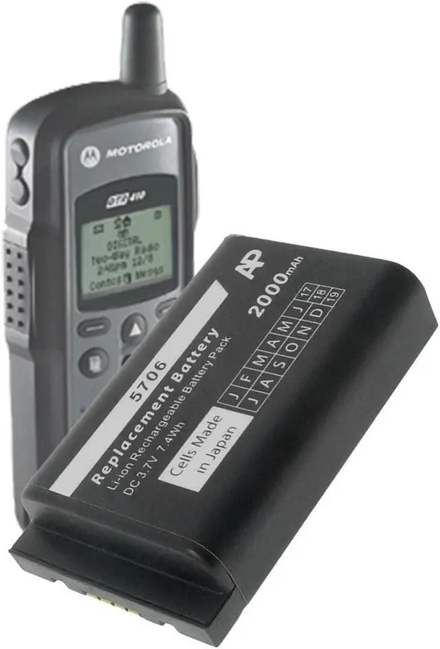 Alt view image 2 of 3 - Artisan Power Replacement Battery for Motorola Devices | Lithium-Ion Rechargeable Battery Pack | 2000 mAh | 3.7 Volt | Best for DTR410, DTR510, DTR550, DTR610, DTR650, MTH650, MTH800 and i365 and i355