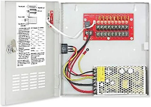 Main image of Seco-Larm PC-U0405-PULQ Enforcer 12VDC Switching CCTV Power Supply 9 Outputs 10A