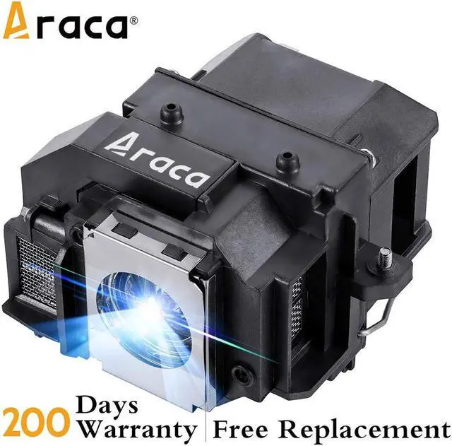 Alt view image 2 of 5 - Araca ELPLP54 Replacement Projector Lamp with Housing for ELPLP55 Epson EX71 EX51 H331A EX31 H309A H310C H328A H328B PowerLite S8+ S7 705HD H335A EB-W8D PowerLite Presenter Lamp