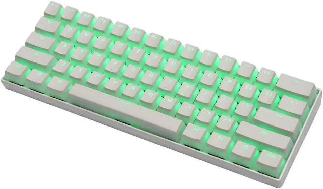 Main image of Happy Balls Pudding Keycaps Backlit PBT Doubleshot Cherry MX Pudding Keycap Set OEM Profile Translucent for US UK Layout 61 68 84 87 104 108 MX Switches Mechanical Keyboard (White)