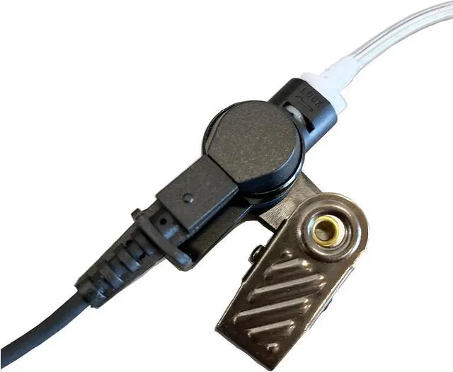 Alt view image 4 of 5 - MaximalPower Surveillance Headset Earpiece PTT Mic Compatible for MOTOROLA 2-Pin Radios (10 Pack)