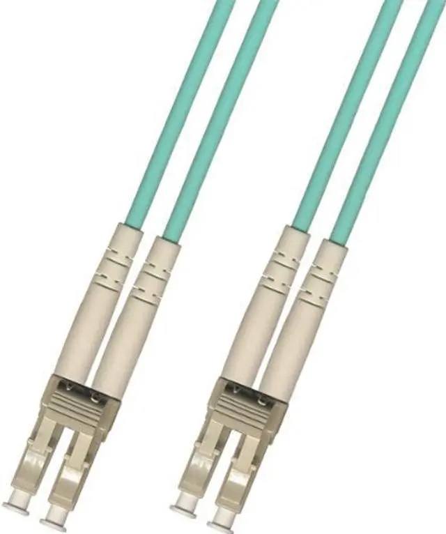 Main image of 15 Meter 40Gb OM4 Multimode Duplex Fiber Optic Cable (50/125) - LC to LC - Aqua