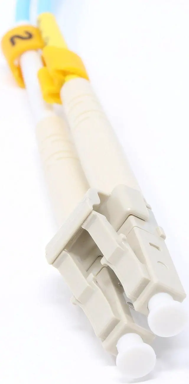 Alt view image 3 of 3 - 15 Meter 40Gb OM4 Multimode Duplex Fiber Optic Cable (50/125) - LC to LC - Aqua