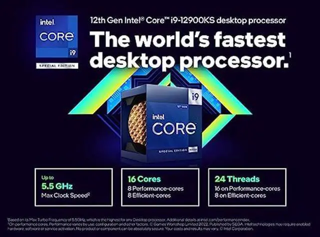 Alt view image 2 of 4 - Intel Core i9 (12th Gen) i9-12900KS Gaming Desktop Processor with Integrated Graphics and Hexadeca-core (16 Core) 2.50 GHz