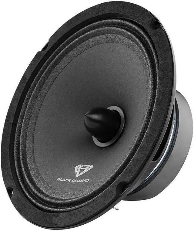 Alt view image 5 of 5 - Black Diamond DIA-CM6.4B 6.5" Mid-Range Loudspeaker with Bullet - 6.5-Inch Midrange, 120 Watts Max, 60 Watts RMS, 4-Ohm, 1" Voice Coil - Replacement Mids for Car or Truck Stereo Sound System (Pair)