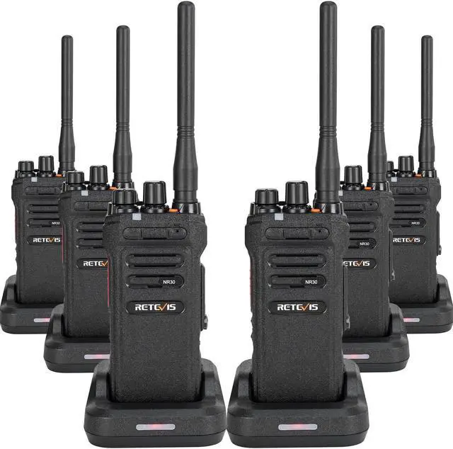 Main image of Retevis NR30 Two Way Radios Long Range, IP67 Waterproof Walkie Talkies Adults, Noise Cancelling, 700,000 sq. ft/50 Floor Range 2 Way Radio Set (6Pack)