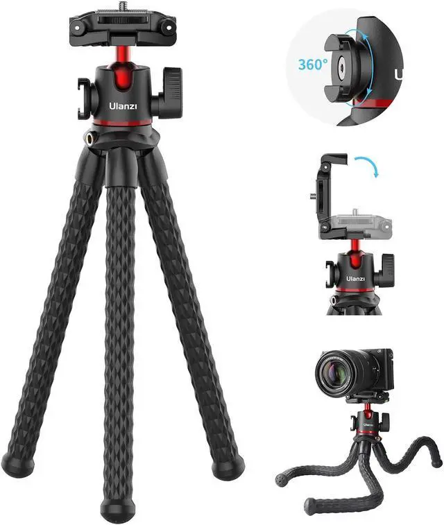 Main image of ULANZI MT-33 Camera Tripod,Flexible Mini Tripod with 1/4" Screw for Magic Arm,Octopus Tripod Compatible with Iphone 12 Samsung Canon Nikon Sony Cameras