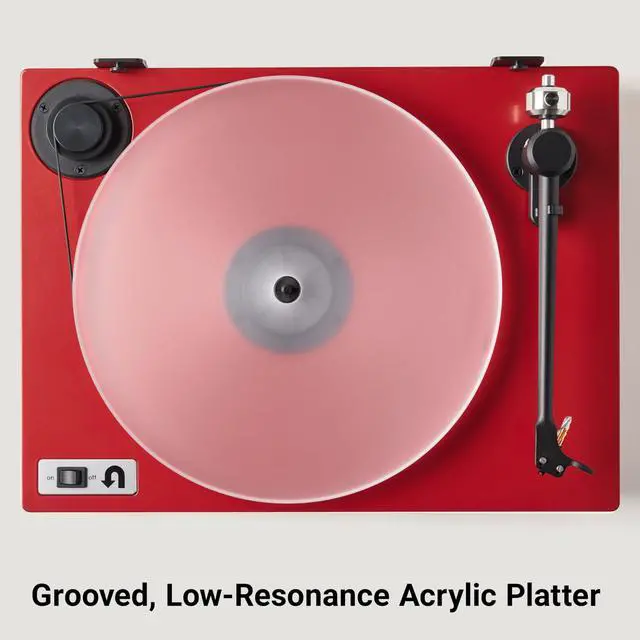 Alt view image 4 of 5 - U-Turn Audio - Orbit Plus (Gen 2) Turntable with Built-in Preamp, Red