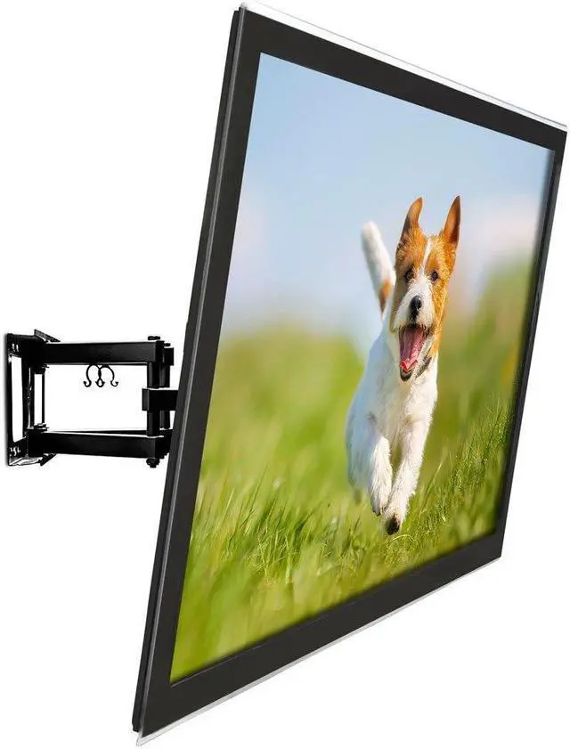 Alt view image 2 of 5 - Mount-It! Full Motion TV Wall Mount | Dual Arm Articulating TV Mount | Low Profile Flat Screen Bracket with Tilt and Swivel | Fits 32-55 Inches TV, VESA Compatible up to 400 x 400mm | 88 Lbs Capacity