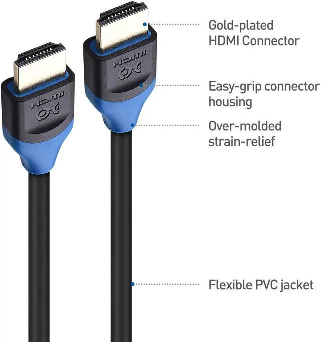 Alt view image 5 of 5 - Cable Matters 3-Pack 48Gbps Ultra HD 8K HDMI Cable with 8K 120Hz Video and HDR Support for PS5, Xbox Series X/S, RTX3080 / 3090, RX 6800/6900, Apple TV, and More - 3m, 9.8 Feet & 1-Pack Premium Braide
