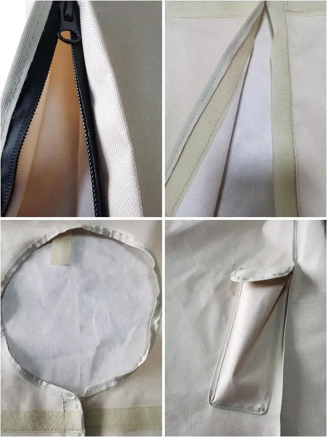 Alt view image 5 of 5 - acoveritt Outdoor 60"-65" TV Set Cover,Scratch Resistant Liner Protect LED Screen Best-Compatible with Standard Mounts and Stands (Beige)