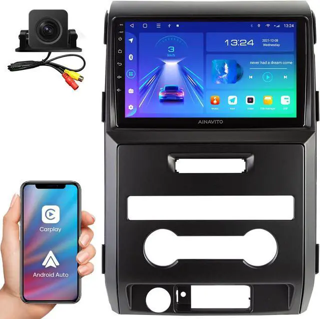 Main image of 9 Inch 5G WiFi 8 Core 48EQ Airplay Car Stereo Radio Replacement for Ford F150 2009-2012 Carplay Android Auto Android 12 Support Mirroring Backup 1080P SWC