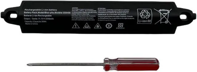 Main image of Aluo 359498 New Battery Compatable with Bose SoundLink Bluetooth Speaker III Bose SoundLink II SoundTouch Protable 330105 330105A 330107 330107A 404600 359495 11.1V 2330mAh