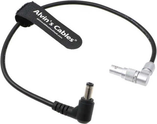 Main image of Alvin's Cables Z CAM S6 Power Output Cable Ninja V DC Jack to 2 Pin Right Angle Upward