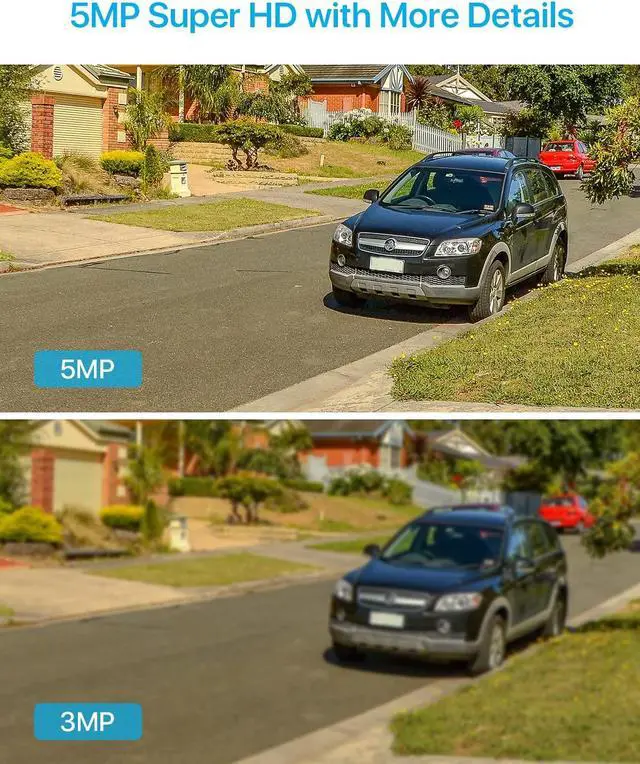 Alt view image 2 of 5 - ZOSI 2 Pack 5MP 3K Add-on Security POE Camera with Cable, 2880 x 1620 Indoor Outdoor Bullet IP Camera, 120ft Night Vision, 3.6mm Lens, 95degView Angle, IP66 Weatherproof (Only Work with Our PoE NVR)