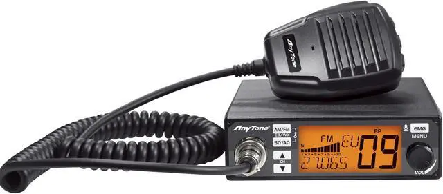 Main image of AnyTone AT-500M II Mobile CB Radio for Truck, with Input Voltage 12/24V,NR function for Noise reduction, CTCSS/DSC code,ECHO Function and WX weather channel