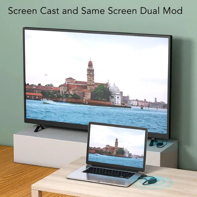 Alt view image 5 of 5 - HDMI Transmitter and Receiver 4K, HDMI 5G Display Extender, Extend The Second Screen, Mobile Synchronized Screen Player for PC Laptop Phone TV, Multi to One
