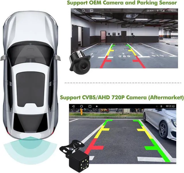 Alt view image 4 of 5 - Android 10 Double Din Car stereo for Subaru Forester 2008-2012 Impreza 2008-2011 with 9 Inch TouchScreen Radio Built-in Wireless Carplay/Android Auto/GPS/Bluetooth/FM/AUX-in/Steering Wheel Control