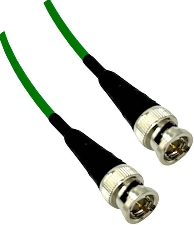 Main image of Cable Evolution 12G HD SDI Cable Mini RG59 - BNC to BNC - (6 Feet) (Green)