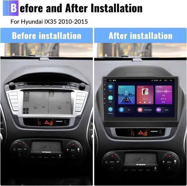 Alt view image 5 of 5 - CAMECHO 2+64G Car Radio Head Unit Android 13 for Hyundai Tucson IX35 2010-2015 Autoradio, 10" Touch Screen Car Stereo with CarPlay Android Auto Bluetooth WiFi HiFi & EQ GPS + AHD Backup Camera