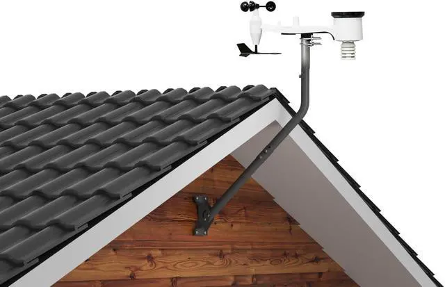 Alt view image 5 of 5 - CEKAY Universal Mounting Pole (Diameter 1 1/2", Length 35") - J Pole Mount for Antenna & Starlink Dish & Weather Station - Adjustable Pivot/Lock Bracket for Wall, Eave or Roof Mounting
