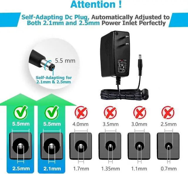 Alt view image 2 of 5 - Chanzon 12V 2A + 12V 5A Power Supply Bundle Led Driver Adapter Charger for DC12V CCTV Camera Strip Light