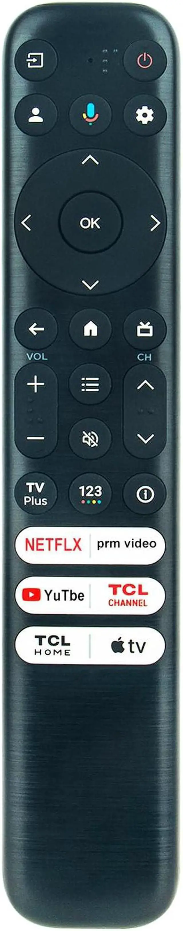 Main image of Voice Replace Remote Control Compatible with TCL 55" 65" 75" 85" Q6 Q650G Series QLED HDR 4K Smart Google TV 55Q650G 65Q650G 75Q650G 85Q650G