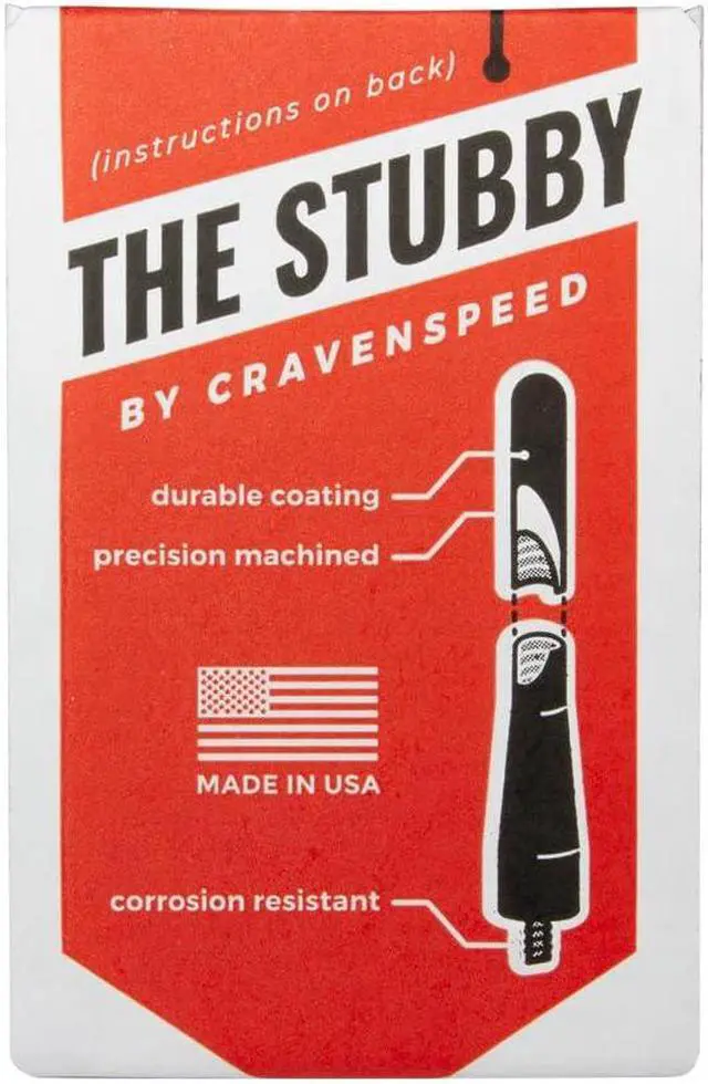 Alt view image 2 of 5 - CravenSpeed Stubby Jr Antenna Replacement Compatible with BMW Z3 and Z4, 1995-2016 | 2 inches | Short Antenna Replacement | Made in The USA