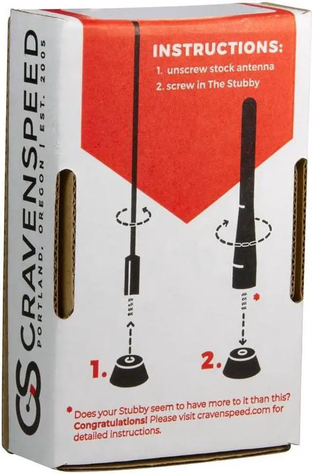 Alt view image 3 of 5 - CravenSpeed Stubby Jr Antenna Replacement Compatible with BMW Z3 and Z4, 1995-2016 | 2 inches | Short Antenna Replacement | Made in The USA