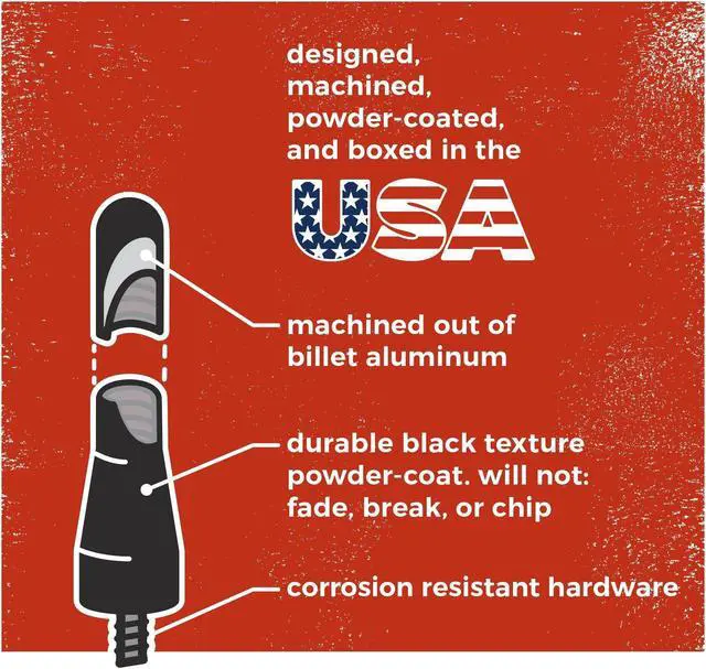 Alt view image 4 of 5 - CravenSpeed Stubby Jr Antenna Replacement Compatible with BMW Z3 and Z4, 1995-2016 | 2 inches | Short Antenna Replacement | Made in The USA