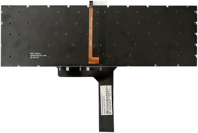 Alt view image 3 of 5 - GinTai Laptop US Backlit Keyboard for MSI GL65 9RC 9SFX 9SE, Bravo 17 A4DDR, GL75 9SE 9SD 9SC,GL75 Leopard 9SER 10SDR 10SCSR 10SCXR 9Z.NCXBN.11D