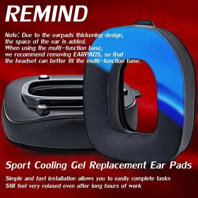 Alt view image 3 of 5 - A50 GEN 3 MOD KIT Cooling Gel Ear Pads for Astro A50 GEN 3 Headset I with Headband by DIMOST - NOT FIT GEN 4